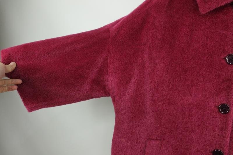Women Alberto Aspesi Coat Burgundy Alpaca 40 / L /