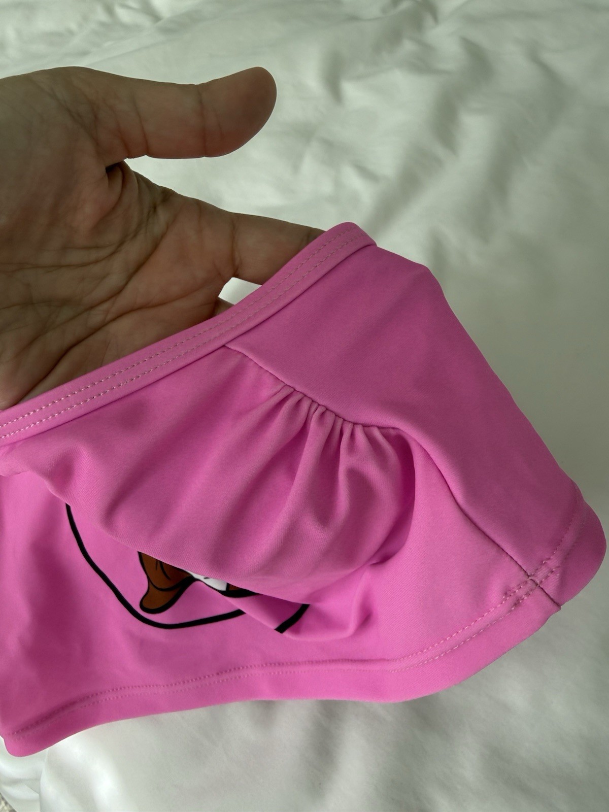 Buc-ee’s Iconic Beaver Logo Hot Pink Swim Crop Top Tankini Sz S New with Tags