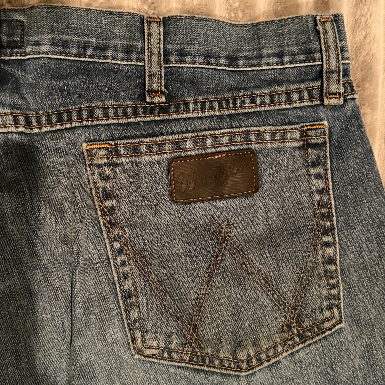 Wrangler 20X Men’s Jeans 40×36 No. 42 Vintage Bootcut Light Wash Denim Blue