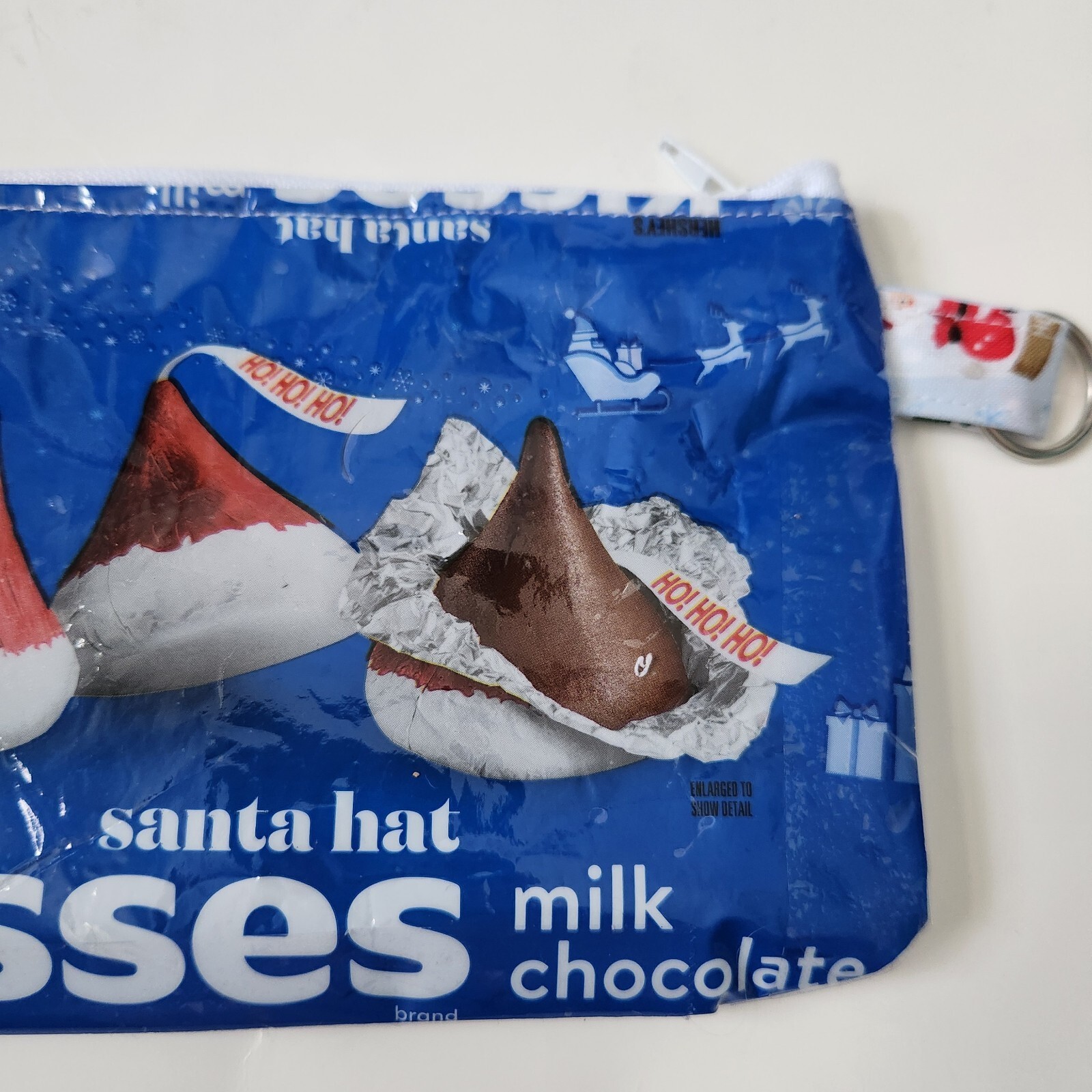 Hershey Kisses Santa Hat Milk Chocolates Homemade Bag ( Christmas)