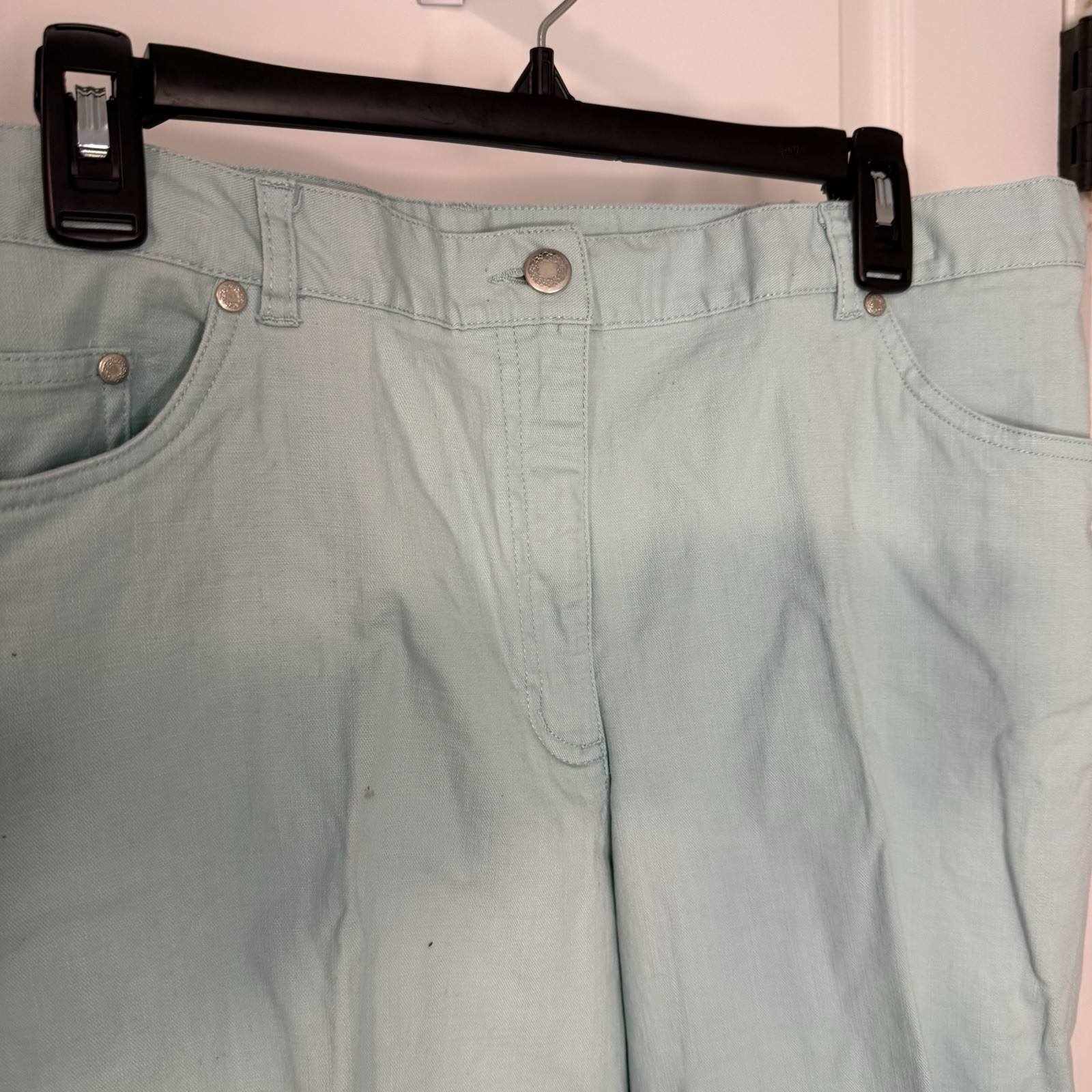 Ruby Rd. Plus Capri Pants – Womens Size 18 – Green – Studded Legs