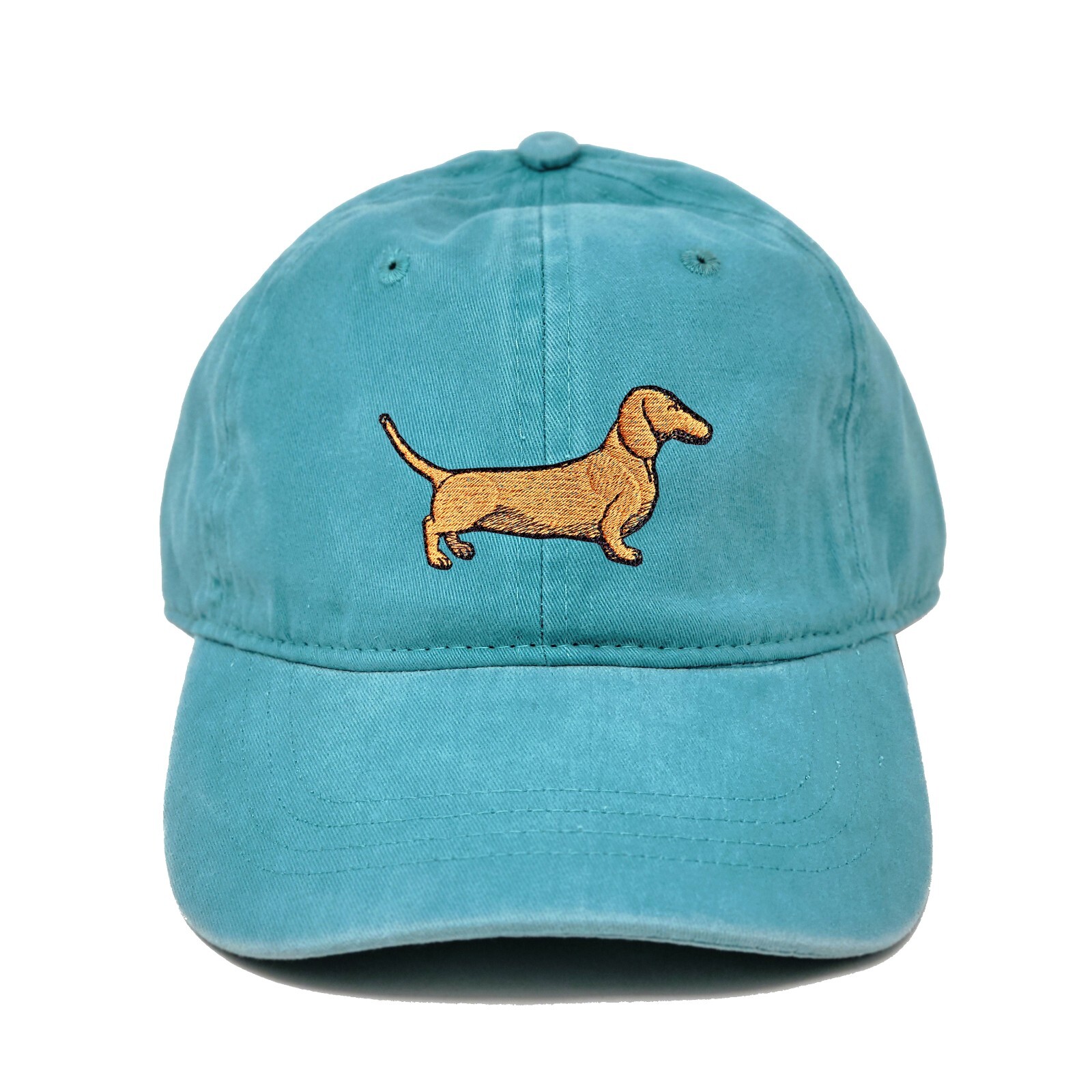 Dachshund dog embroidered dad hat, Wiener dog embroidered ball cap