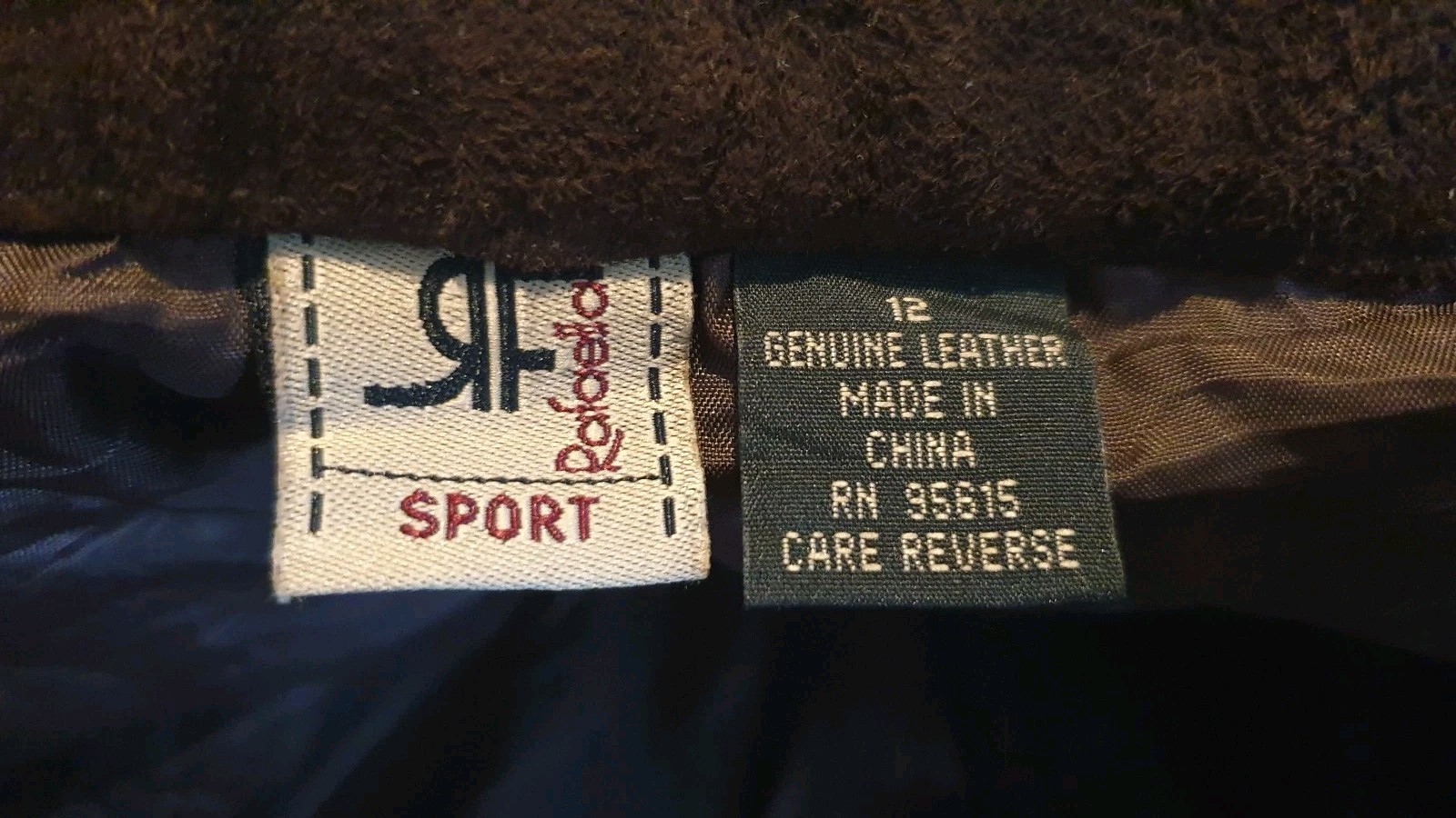 Rafaella Sport Brown Suede Leather Trousers W34 L31 High Rise Straight Vintage