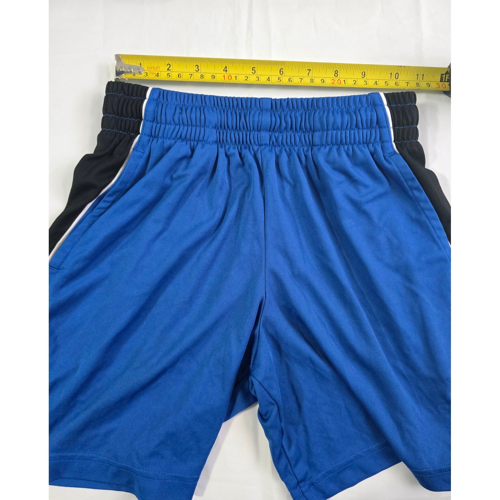 Tek Gear Boys Dry Tek Athletic Shorts Bundle Blue Black Size M 10/12 2 Pack
