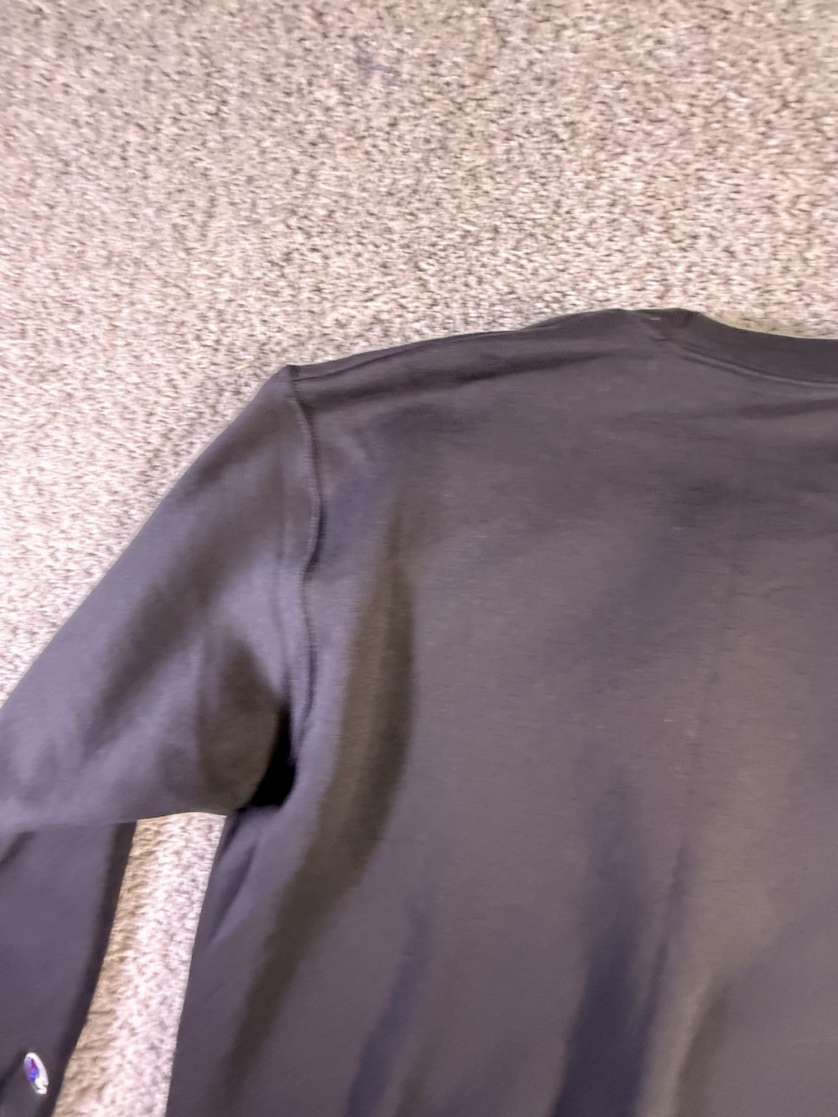 Champion S0888 Size M Men’s Powerblend Fleece Pullover Sweatshirt – Black