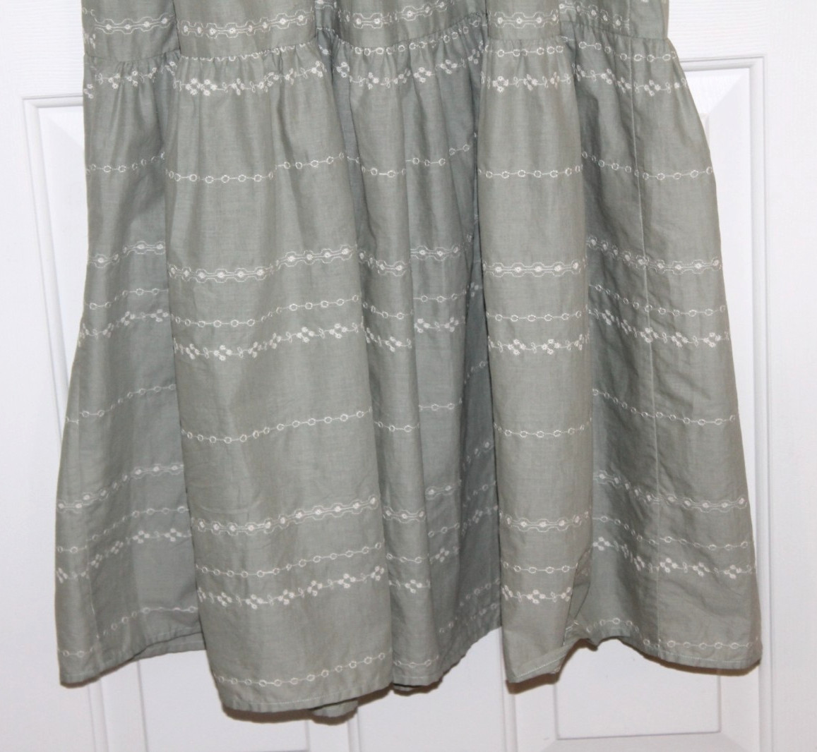 Christy Dawn Alana Seafoam Embroider Dress NWT Maxi Prairie Cottagecore Boho L