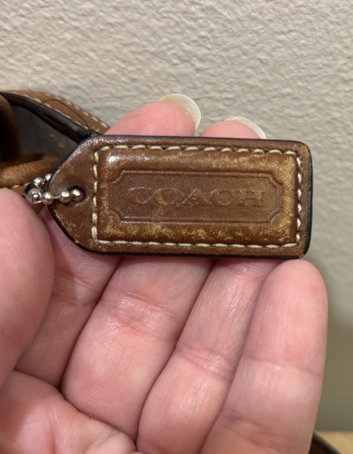 Coach Bleeker Double Buckle Crossbody Brown Leather 9355
