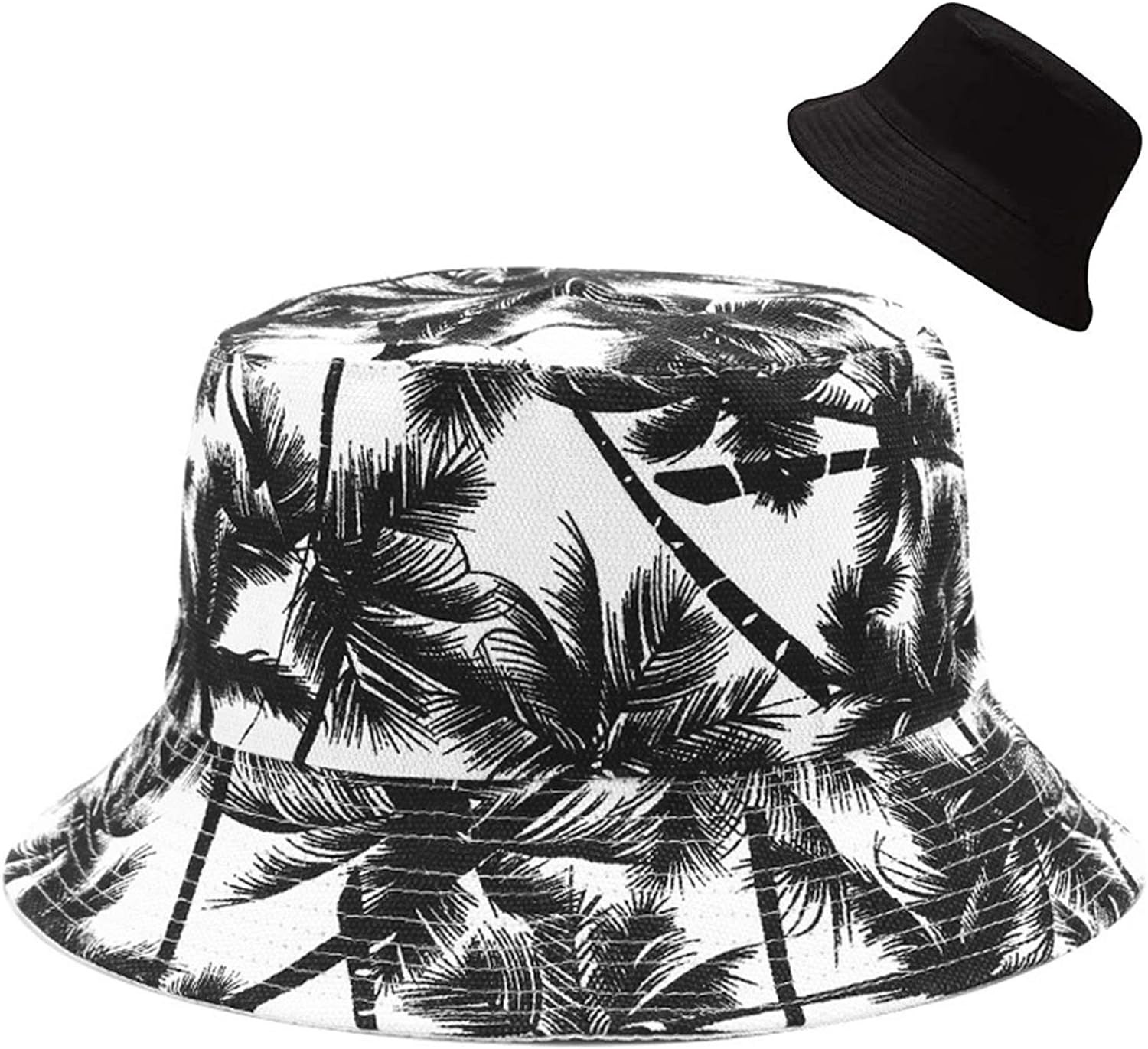 Unisex Bucket Hat Beach Sun Hat Aesthetic Fishing Hat for Men Women Teens, Rever