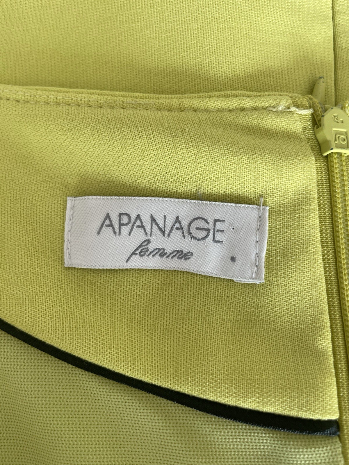 APANAGE LIME V NECK CAP SLEEVE PENCIL DRESS SIZE 16
