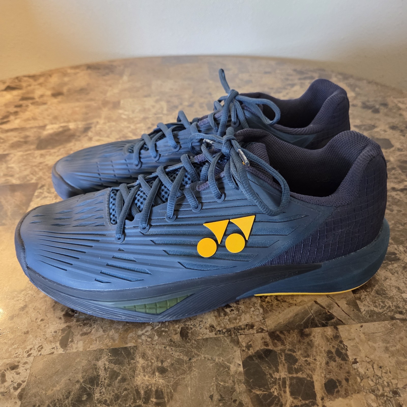 Yonex Eclipsion 5 Tennis Shoes Men Size 10.5 Deep Blue/Yellow active athletic