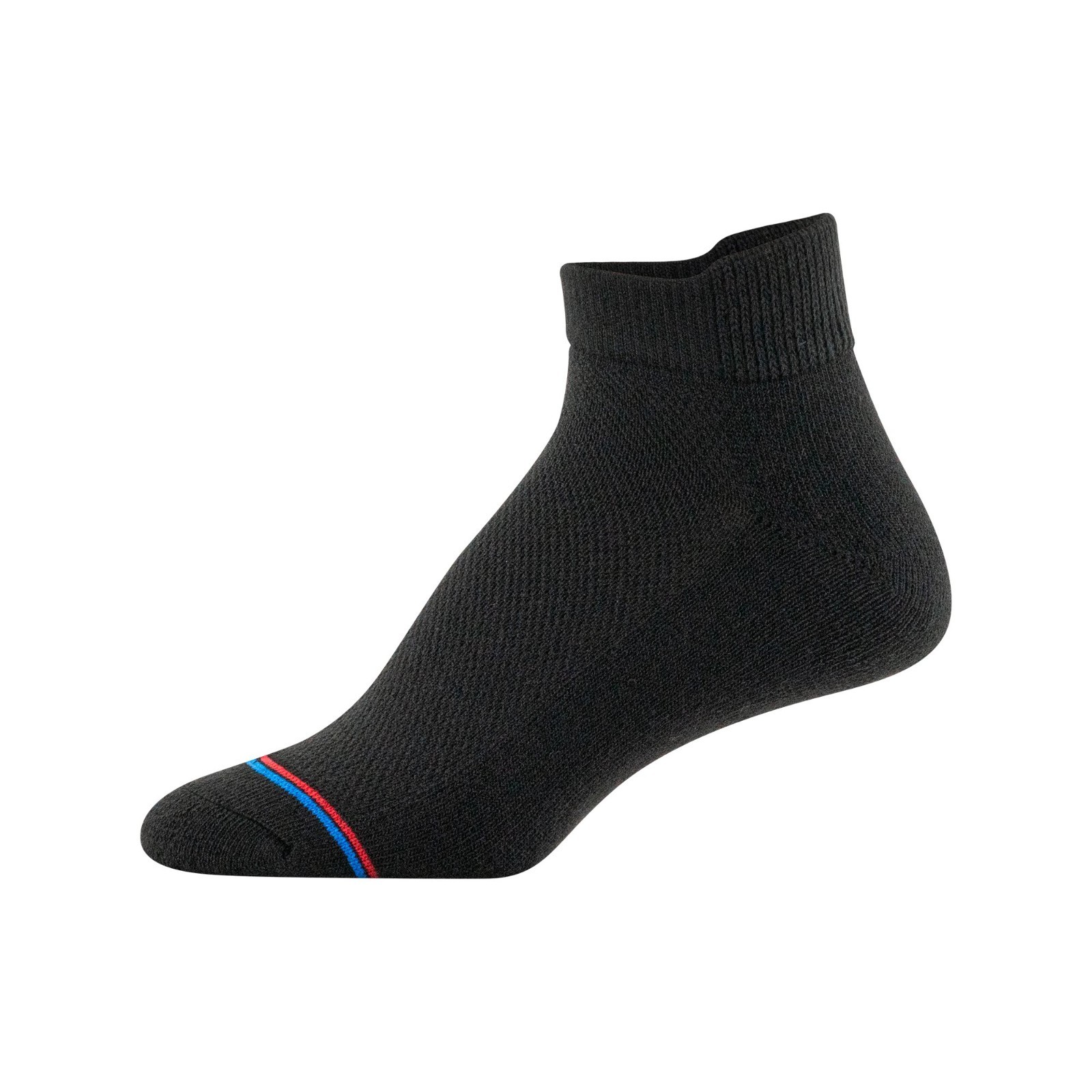 MediPeds Women’s Black Half Cushion Low Cut Socks, 6 Pairs shoe size 6-10