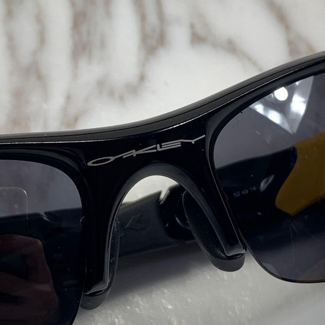 Oakley Flak Jacket Sunglasses Black Yellow Mens Sports Eyewear Authentic