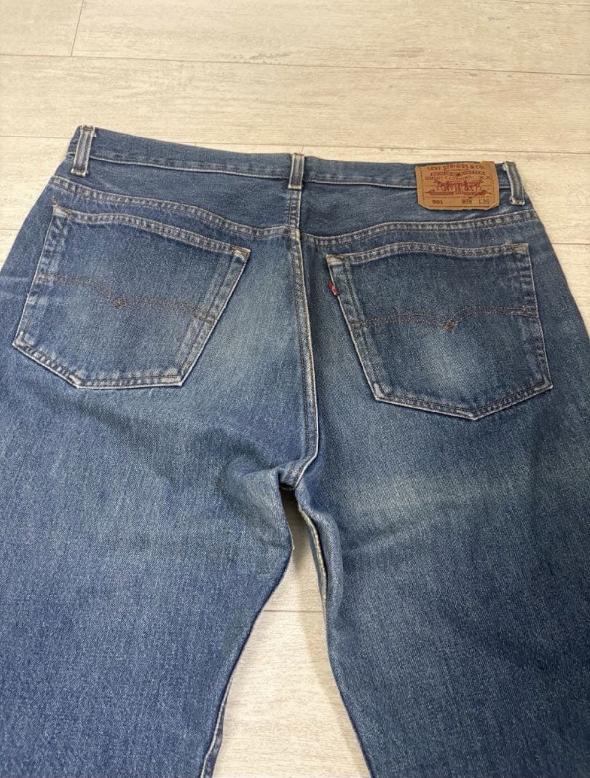 Vintage Levi’s 501 Valencia Redline Selvedge Denim W38 L36 USA 1990s Big Size