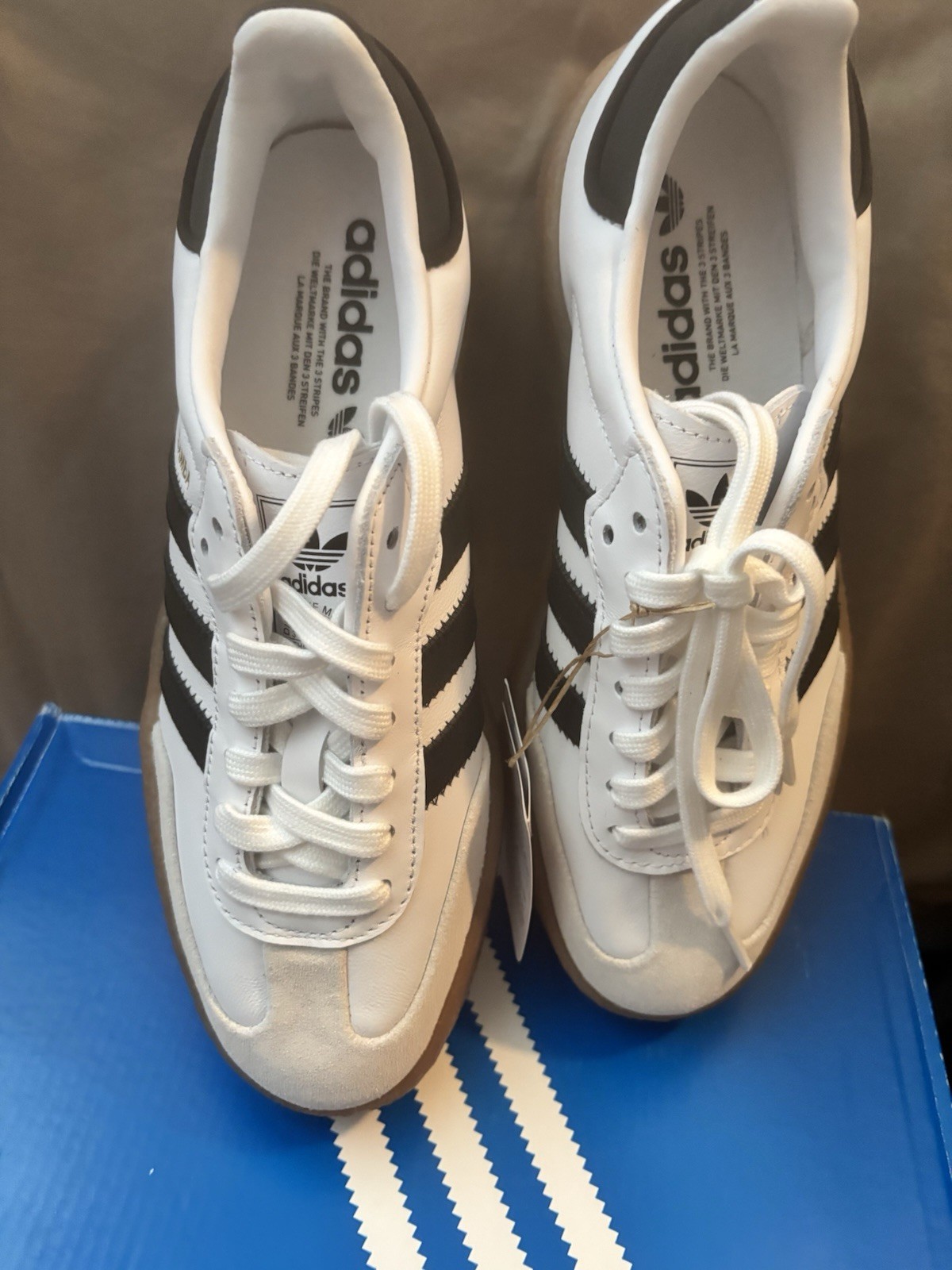 Adidas Originals Sambae Cloud White Metallic Gold Women’s Shoes JI1349 (B)