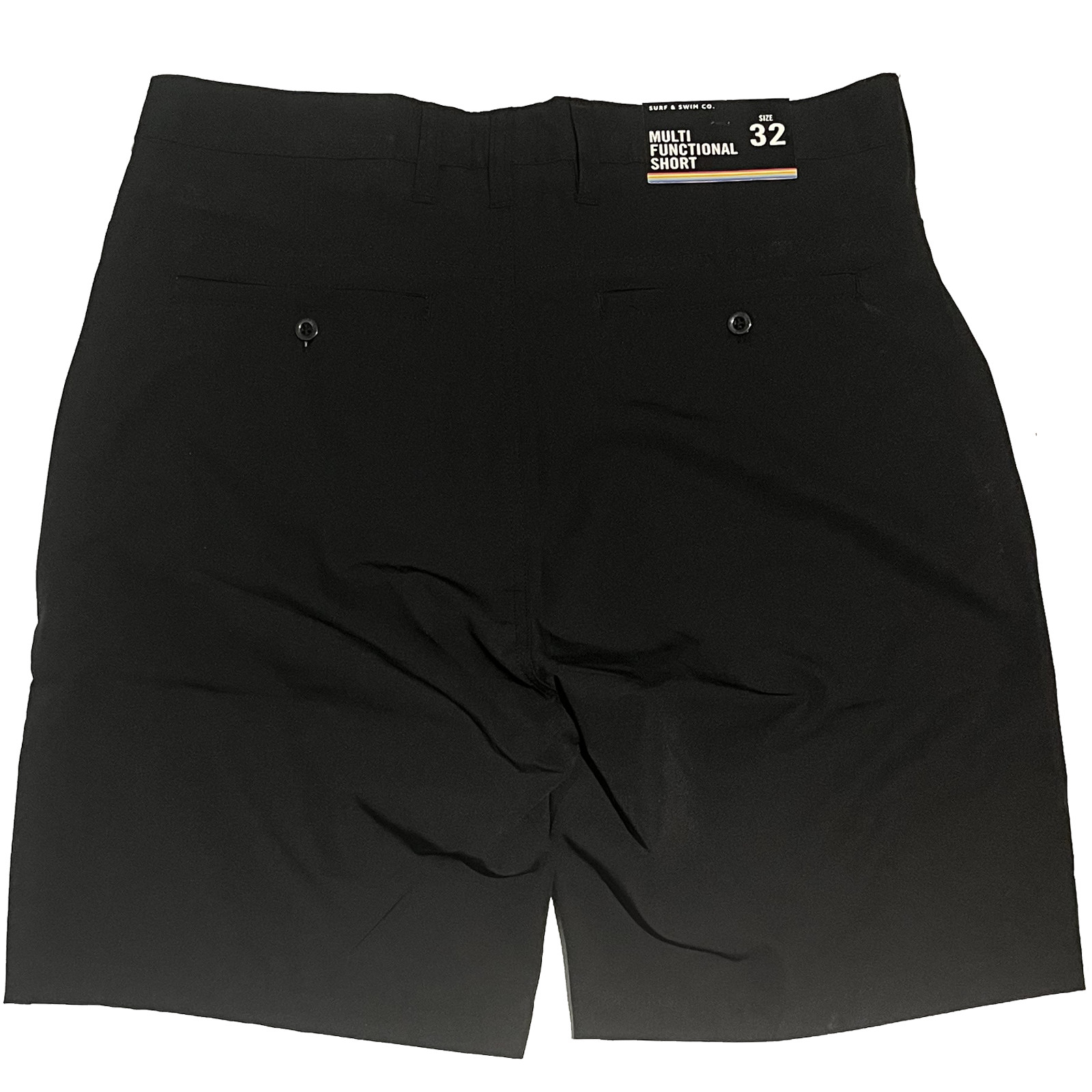 Trunks Mens Performance Multi-Functional Shorts Casual Black