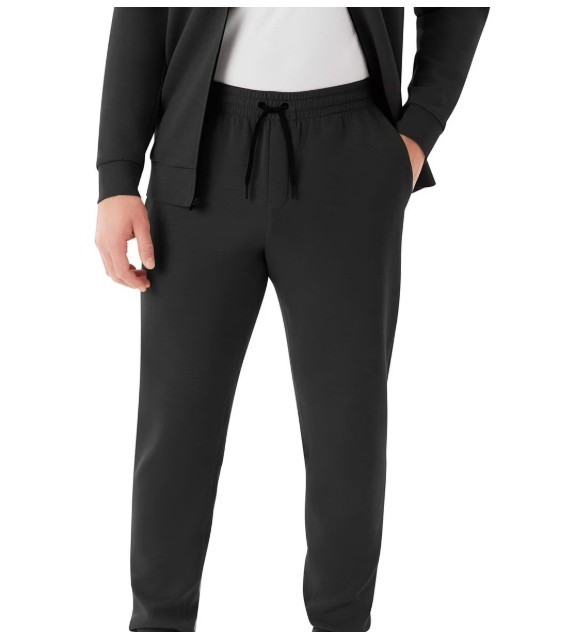 Member’s Mark Men’s Active Jogger Pants XXL NWT Black Double Knit Stretch Soft