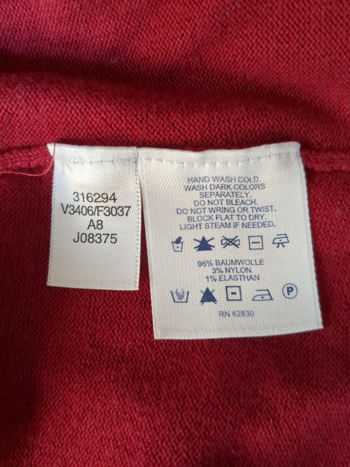Lands End Holiday Evening Beaded Cotton Cardigan Sweater Open Front M 8-10 Red