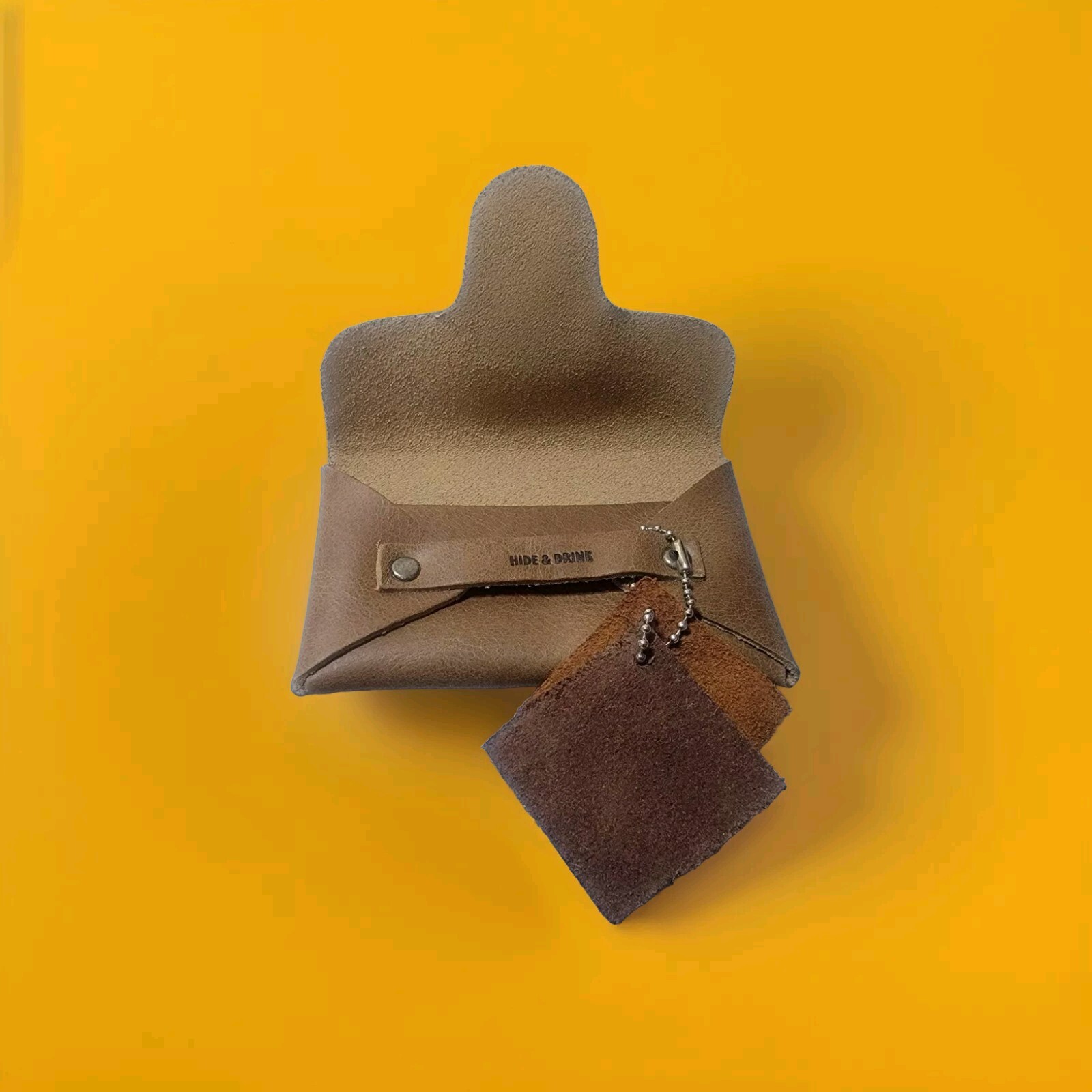 Hide And Drink Business Card Holder : Sturdy Pouch :Full Grain Leather Handmade: