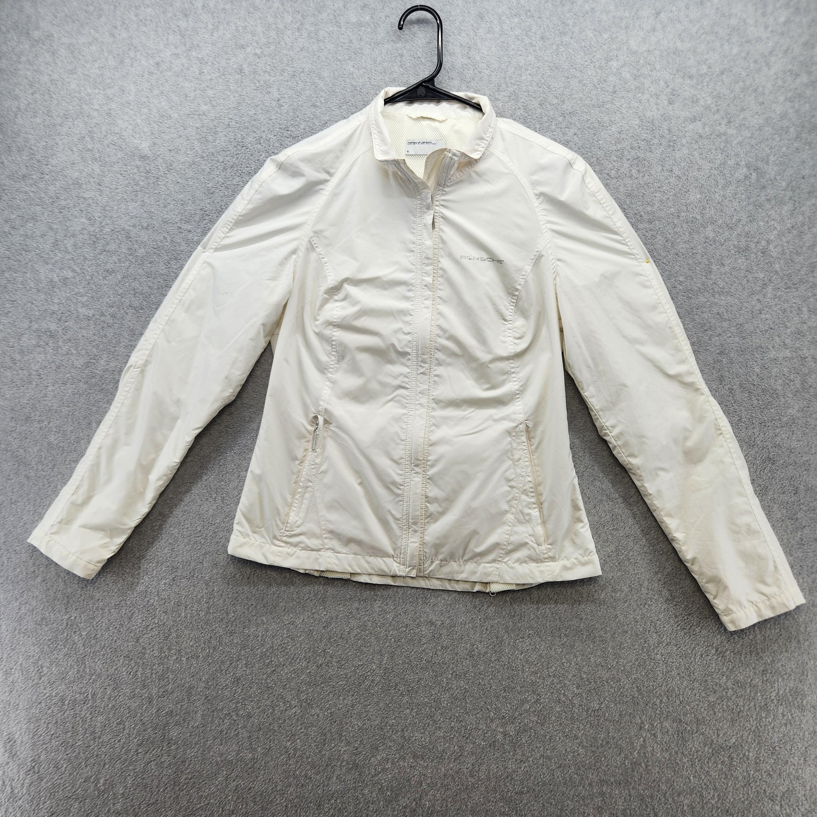 Porsche Design Drivers Selection Jacket Womens Small White Windbreaker Zip