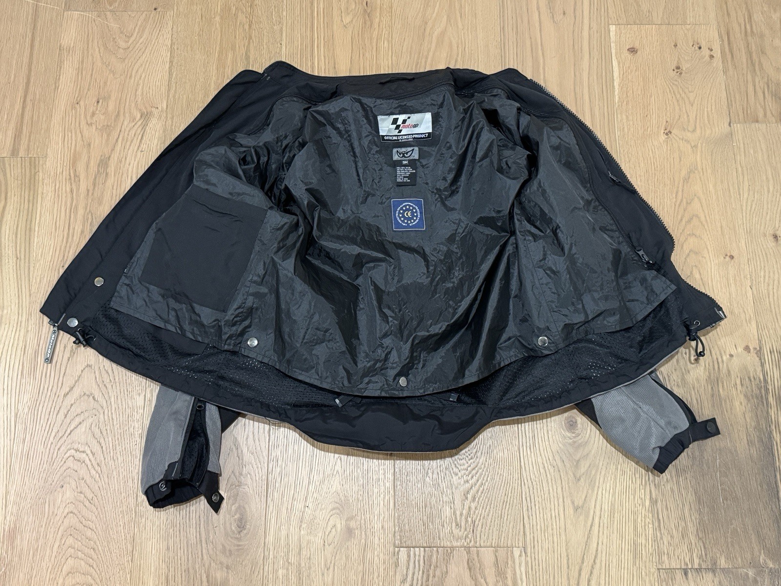 Grey Moto GP Race Nylon Jacket Men’s Size Small