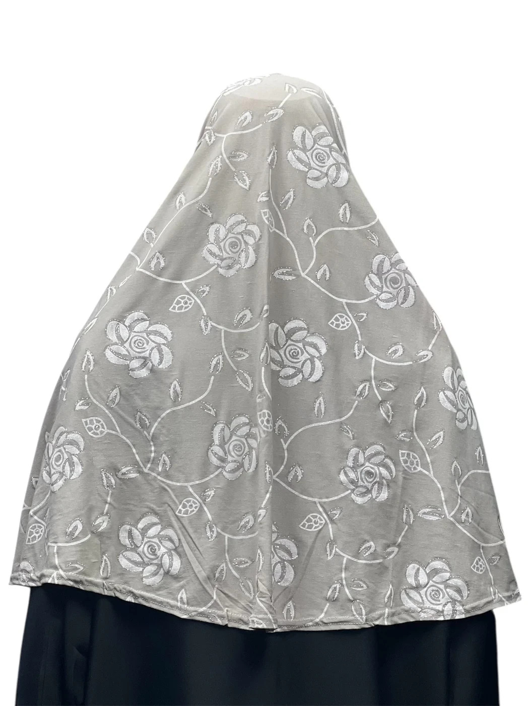 Girls Fancy Glitter 1Piece Slip On Instant Hijab Islamic Headscarf Full Coverage
