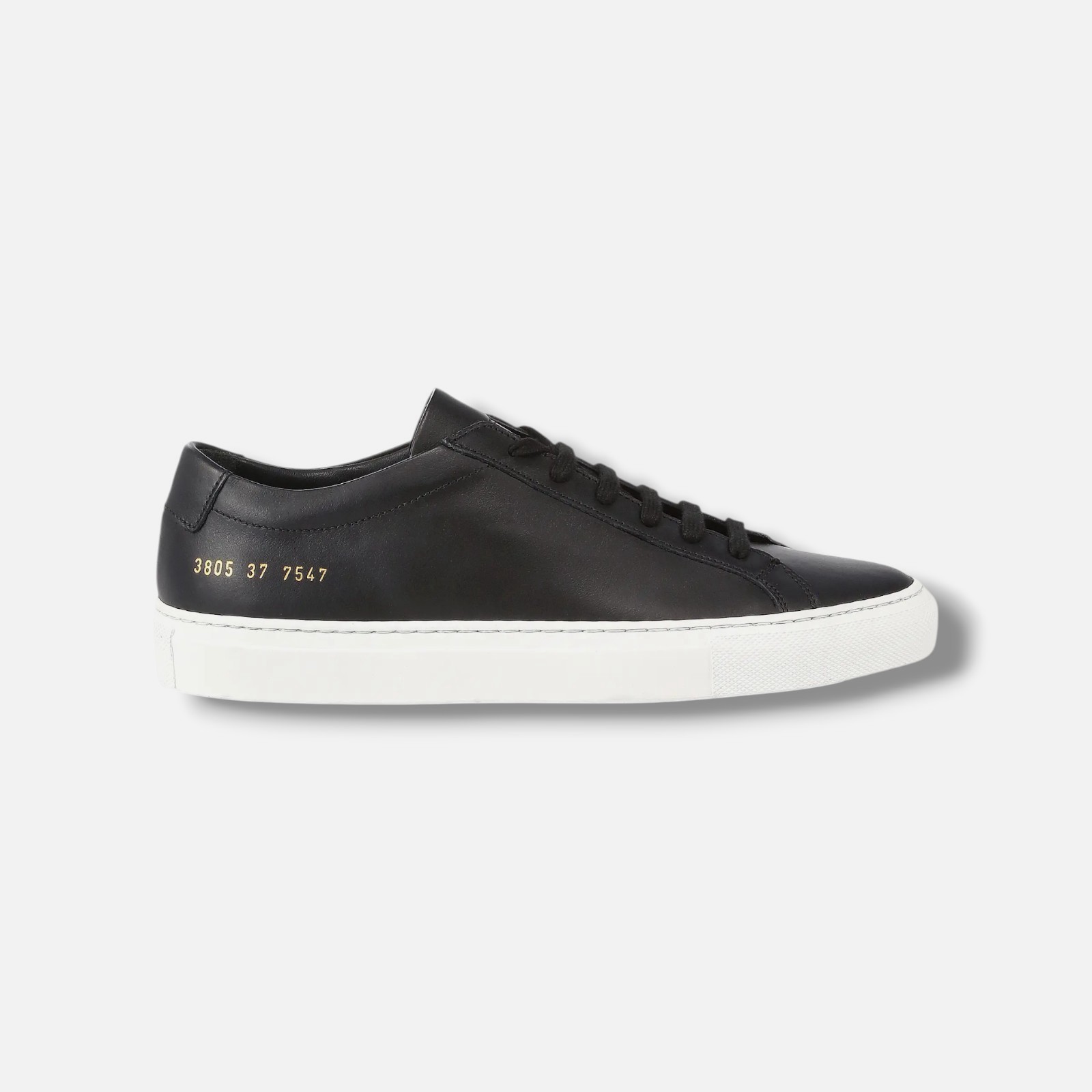 Common Projects Women’s Black Original Achilles Sneakers Shoes Size 39