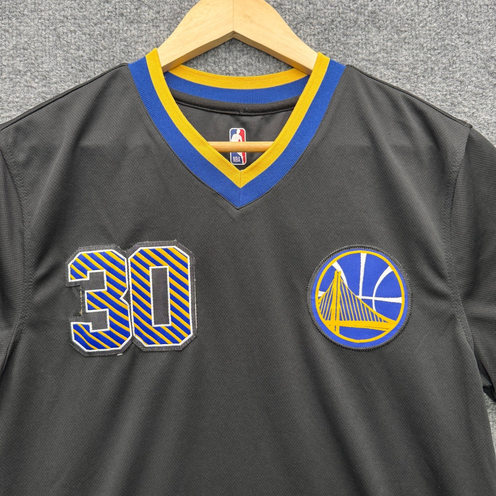NBA Stephen Curry Golden State Warriors Jersey Shirt Mens Large Black Athletic