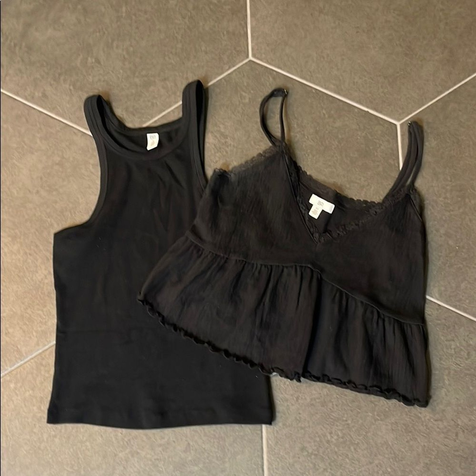 BP Nordstrom Black Tank Top and Midi Camisole Top