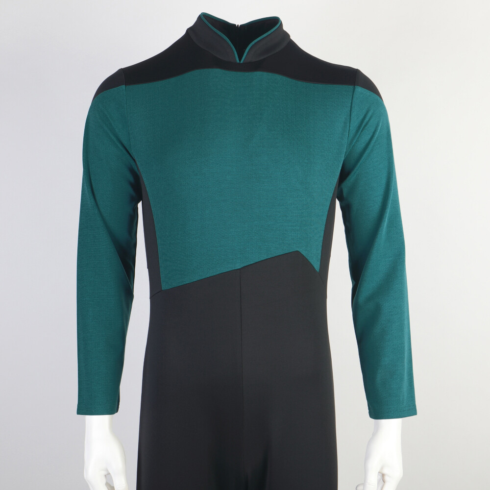 For The Next Generation Picard Red Jumpsuit TNG Data Gold Blue Uniform Costume