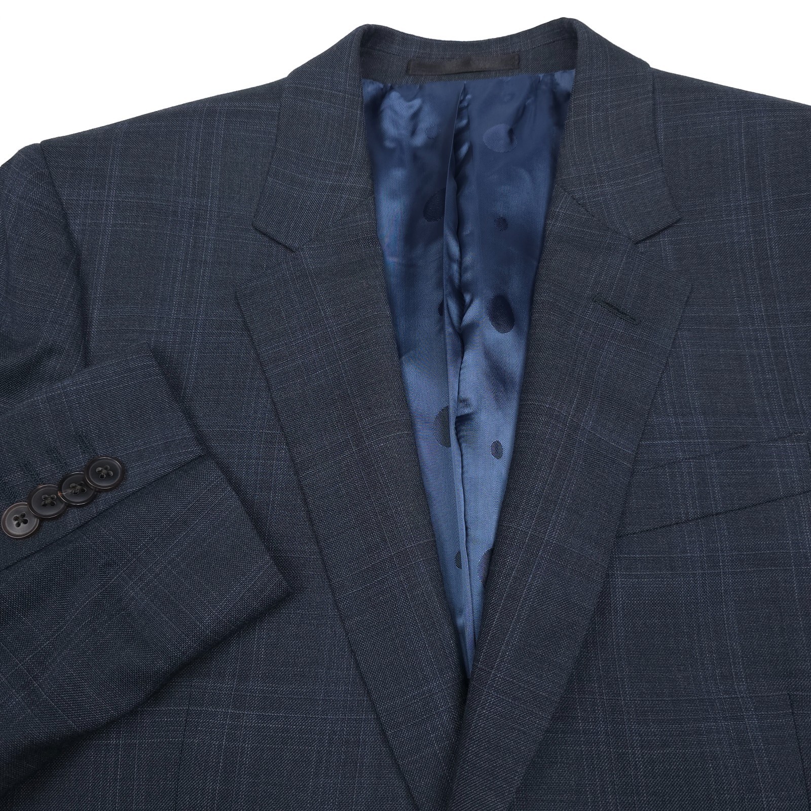 Paul Smith Wool Soho Suit Mens Size 36R (EU 46R) Very Dark Green Loro Piana