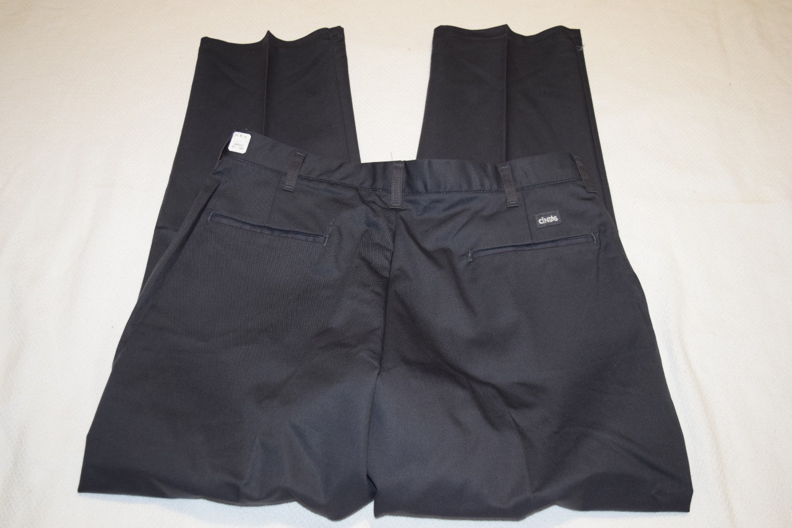 CINTAS COMFORT FLEX CHARCOAL GRAY WORKS PANTS 945-33, 36×32, 34×32