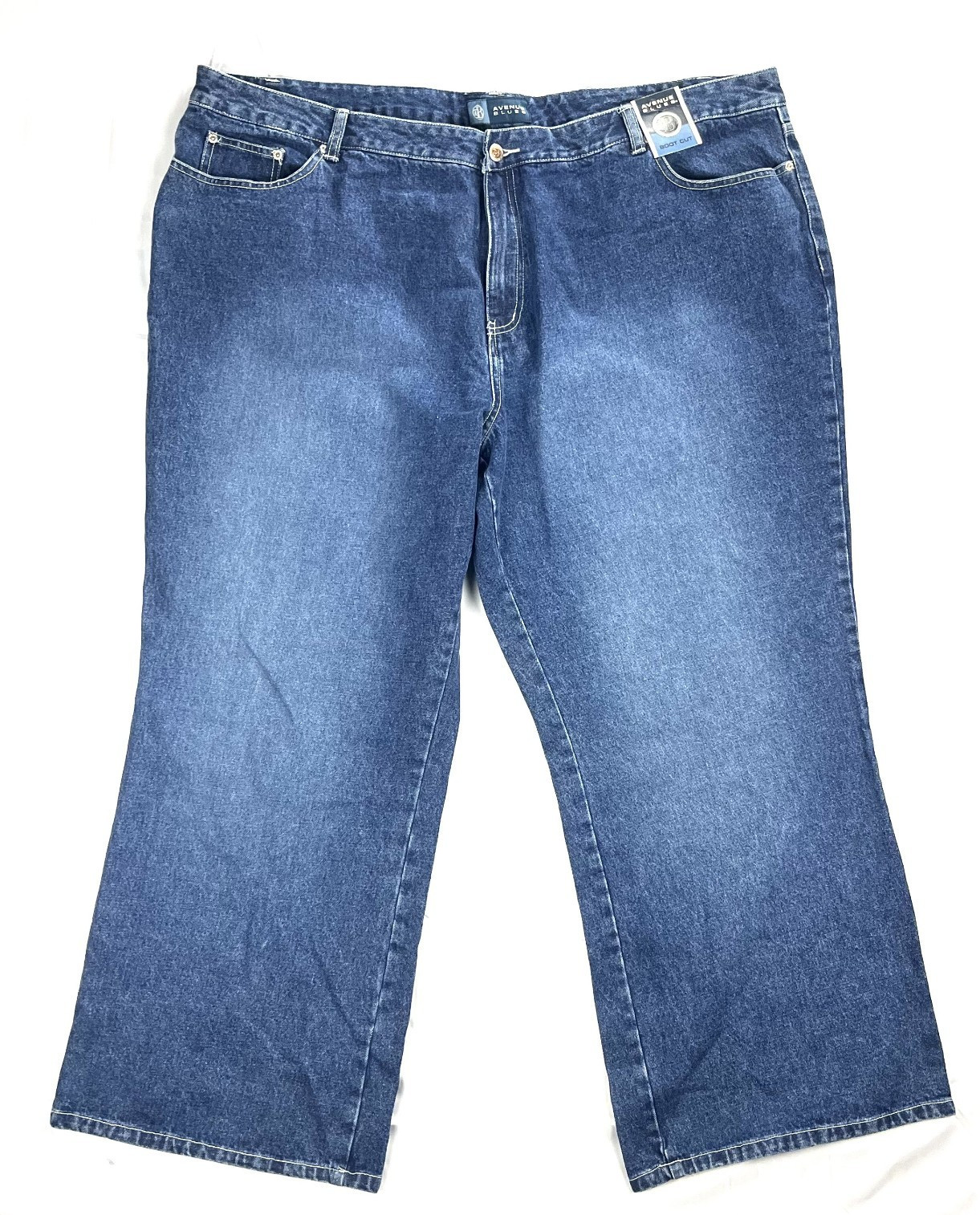 NWT Avenue Blues Womens 26 Average Bootcut Jeans 100% Cotton Rhinestone Pockets