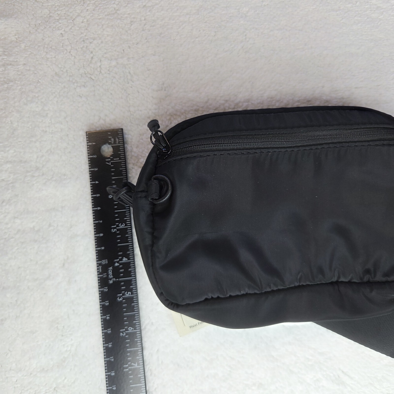 No Boundaries Waist Pack Or Sling Solid Black Multi Use Soft Nylon Outer NWT