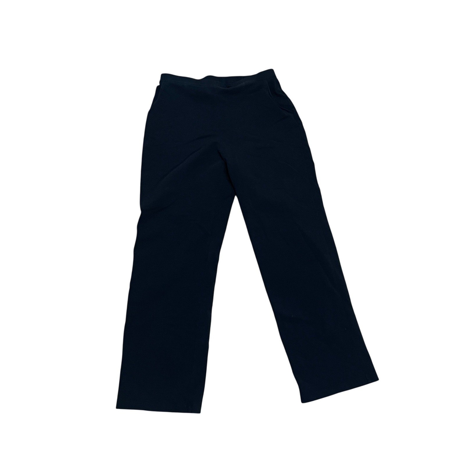 LL Bean Perfect Fit Pants Women’s Medium Regular Black Cotton Lycra Straight Leg