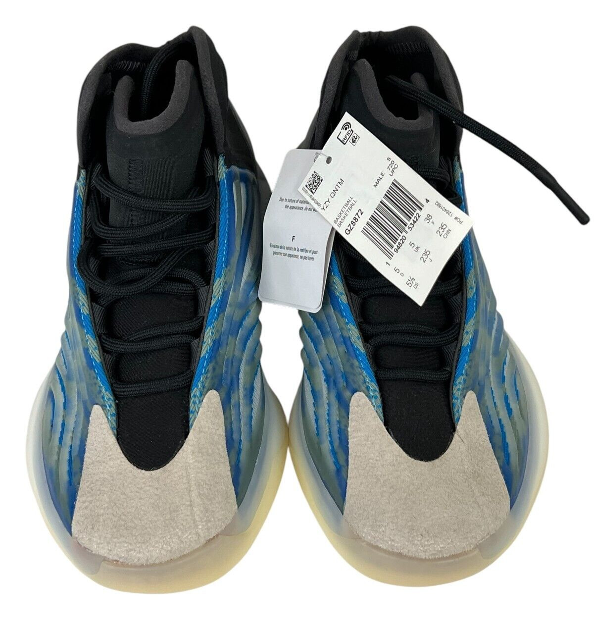 NEW Adidas Yeezy Quantum Frozen Blue GZ8872 Basketball Shoes Men Size 5.5