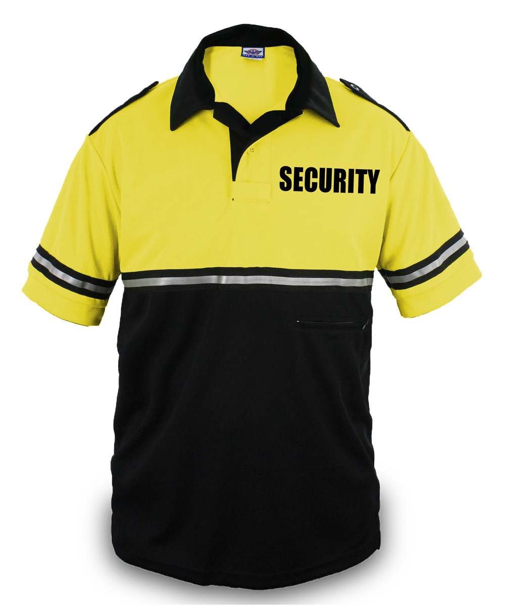 First Class Two Tone Bike Patrol Shirt with Zipper Pocket with Security ID