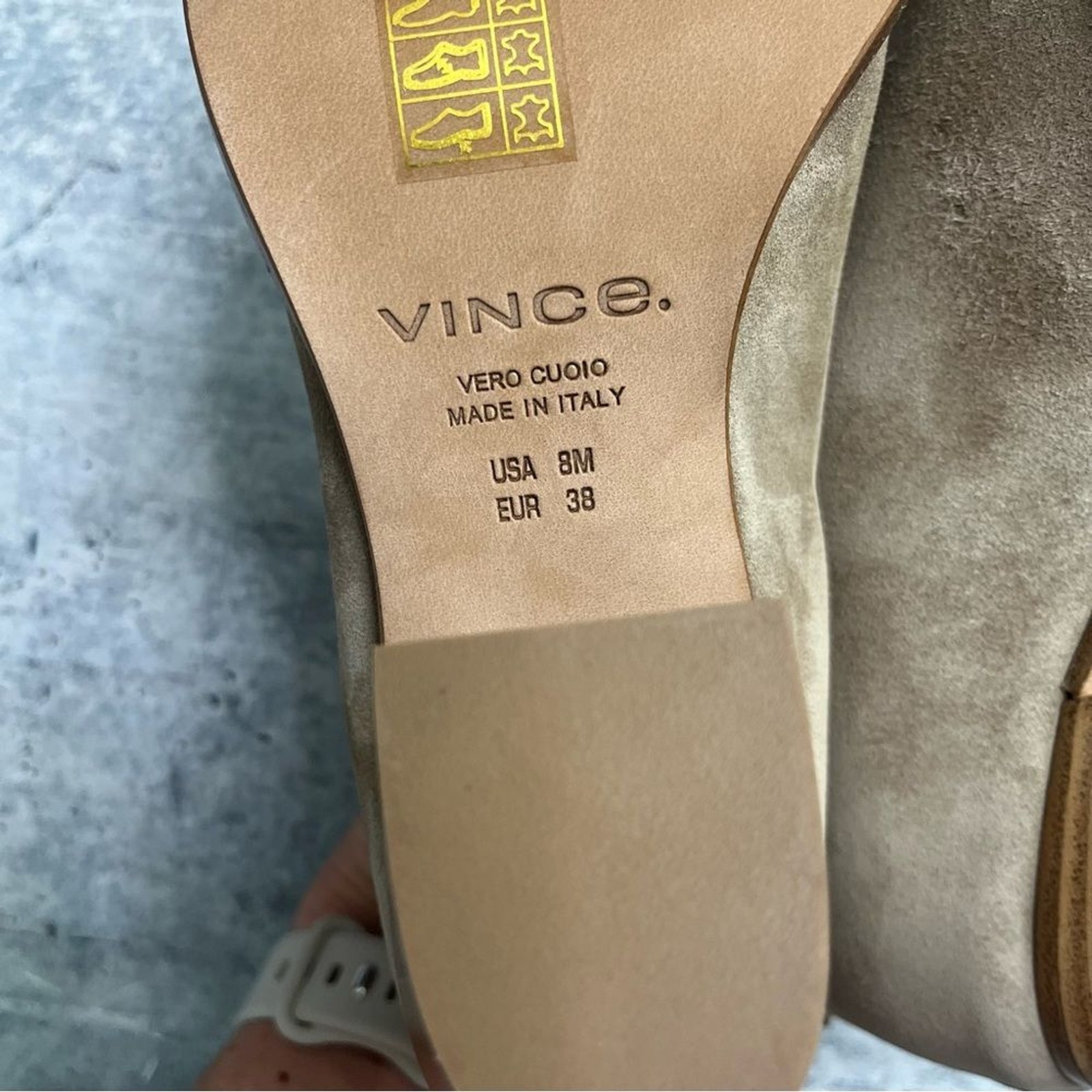 Vince Havana Light Tan Notched Suede Booties 8
