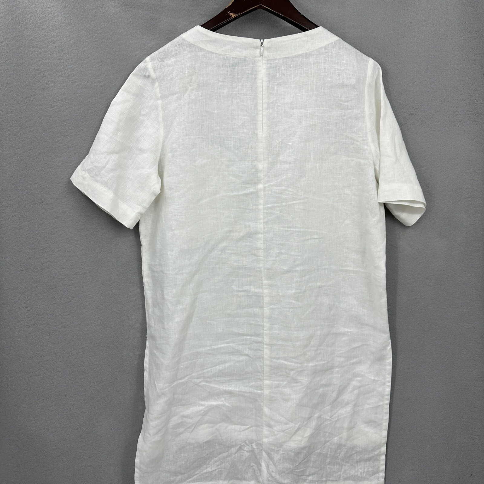 Ronen Chen Blouse Tunic Womens 6 Linen Lagenlook Minimalist Quiet Luxury