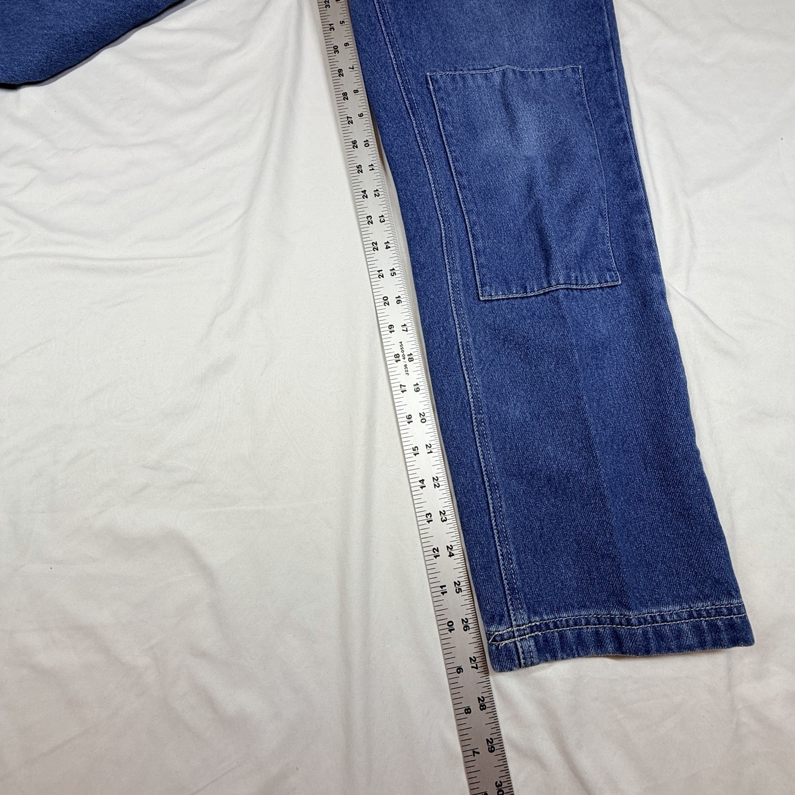 LL Bean Women’s Signature Super Soft High Rise Strt Leg Carpenter 8 Button Fly