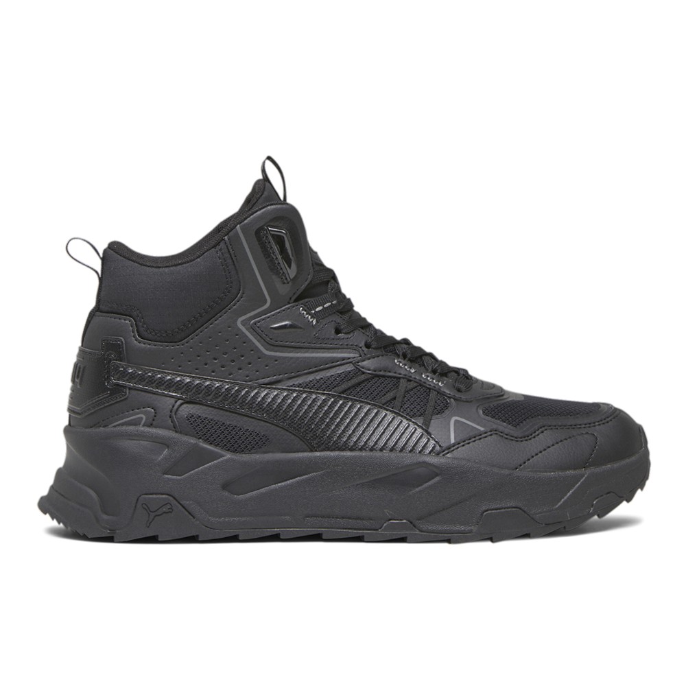 PUMA Trinity Mid Hybrid Lace Up Mens Black Sneakers Casual Shoes 39232701