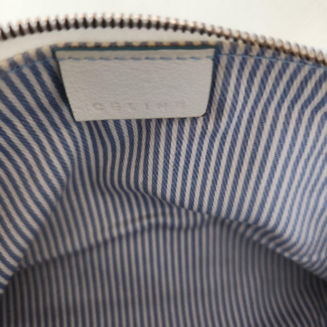Celine Pouch Blue C Logo Macadam Vintage Vtg Authentic Deadstock Not Used