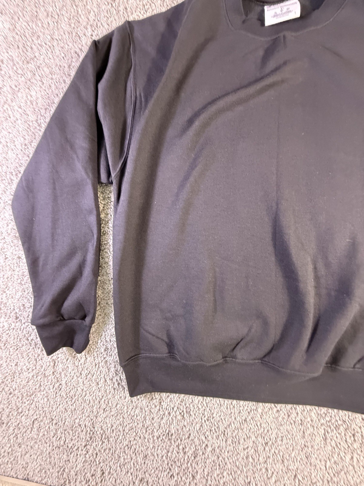 Champion S0888 Size M Men’s Powerblend Fleece Pullover Sweatshirt – Black