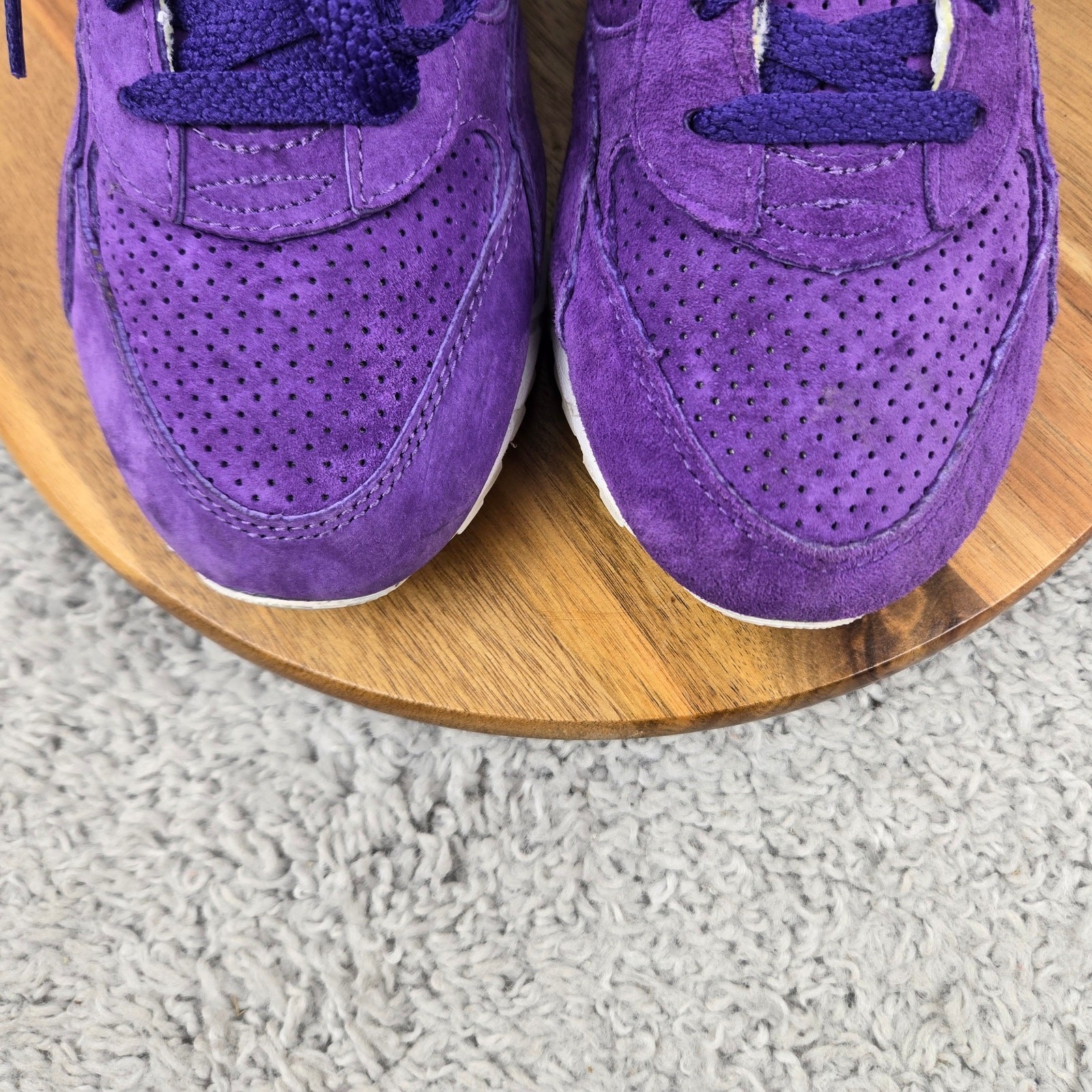 Saucony Men 9.5 Shadow 6000 Egg Hunt Purple Suede Lace Up Casual Daily Sneaker