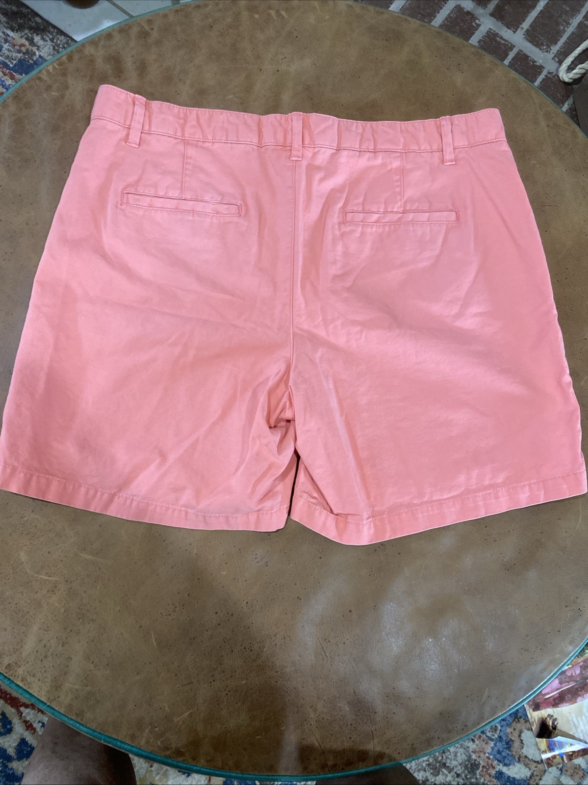 GAP Roll Shorts Women’s Size 14 Pink Reef Coral Chino Shorts Summer Casual