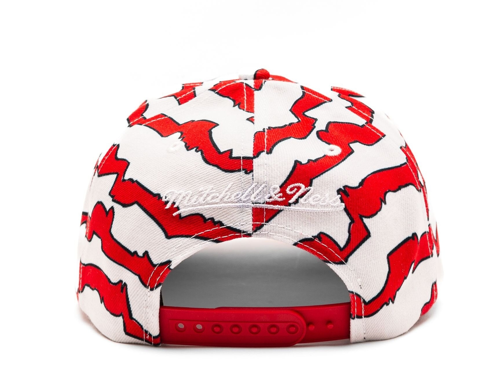 MENS MITCHELL & NESS NBA KROOKZ PRO SNAPBACK BULLS – WHITE-RED