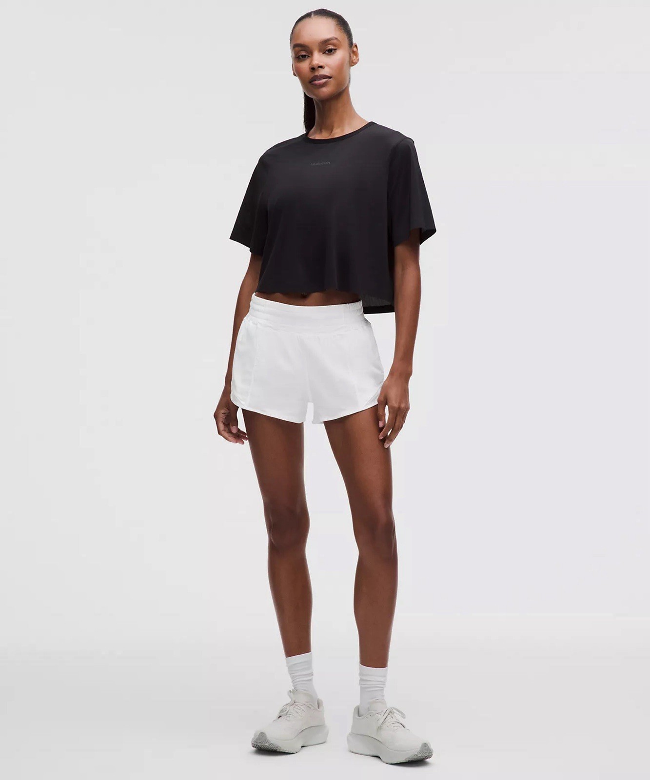 Lululemon Size 4 Hotty Hot High-Rise Lined Short 2.5″, White, NWT, $68