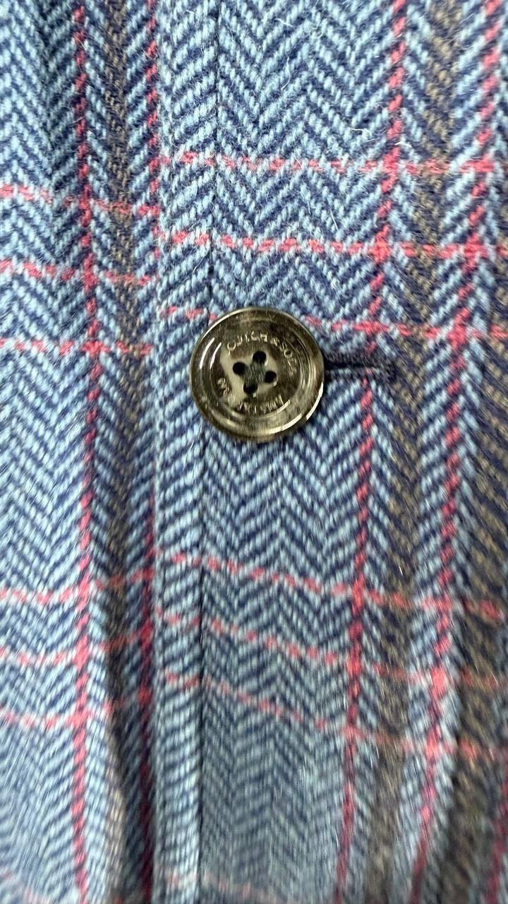 Scotch & Soda Men’s Herringbone Blazer Blue Plaid Multisize Wool Jacket NWT $375