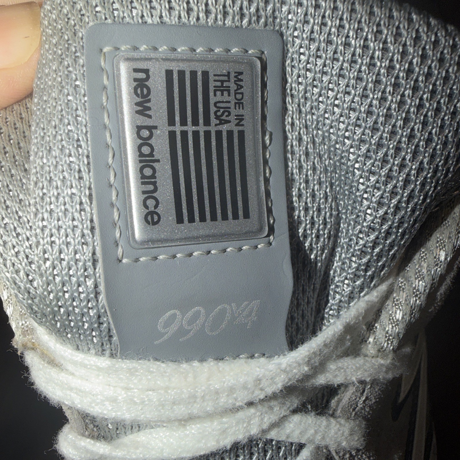 New Balance 990V4 Men Size 12 D Made In The USA Grey Silver Running Shoe U990GR4