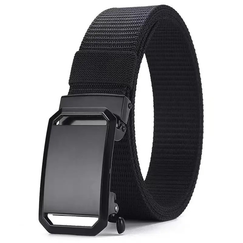 Mens Ratchet Belt Nylon Web Belts for with Automatic Slide Buckle Tactical Belt*