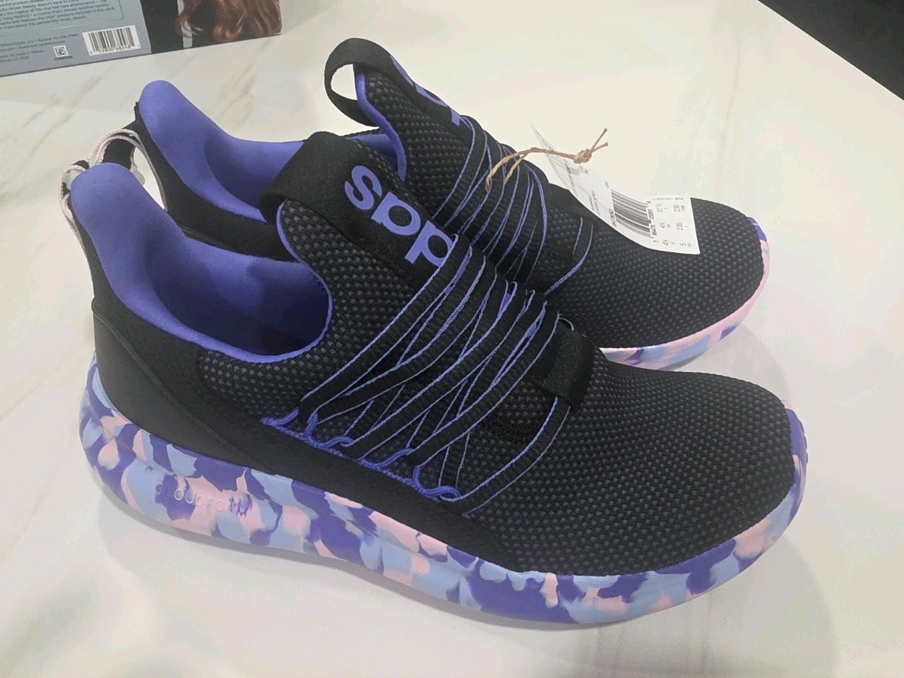 New With Tags Adidas Lite Racer Adapt 7.0K US 7 Blue & Purple
